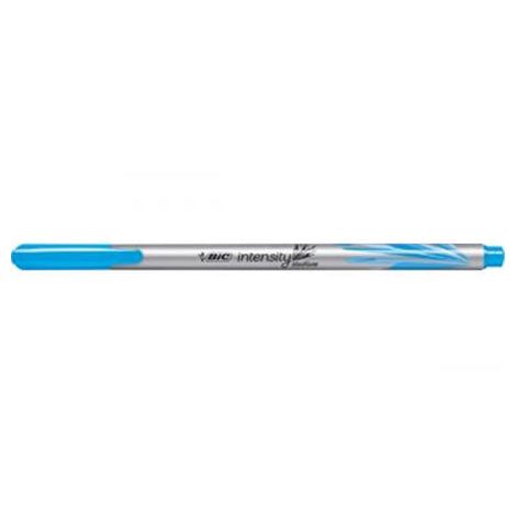 Cienkopis Bic Intensity Medium 0.8mm, Niebieski jasny - 2